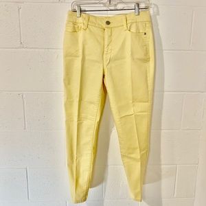 St. John's Bay Yellow Skinny Leg Women's Pant